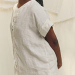 Georgia Snap Top in Lightweight Linen Salt#color_salt