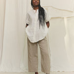 Georgia Snap Top in Lightweight Linen Salt#color_salt