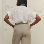 Georgia Snap Top in Lightweight Linen Salt#color_salt