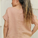 Georgia Tee in Lightweight Linen Canyon#color_canyon