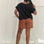 Georgia Tee in Lightweight Linen Ink#color_ink