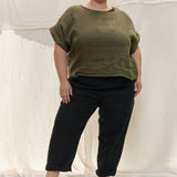 Georgia Tee in Lightweight Linen Lichen#color_lichen