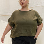 Georgia Tee in Lightweight Linen Lichen#color_lichen