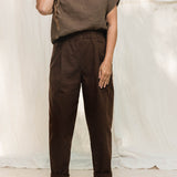 Georgia Tee in Midweight Linen Cacao#color_cacao