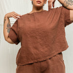 Georgia Tee in Midweight Linen Cedar#color_cedar