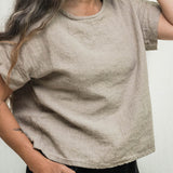 Georgia Tee in Midweight Linen Flax#color_flax