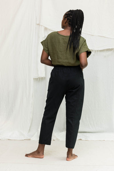 Georgia Tee in Midweight Linen Verte#color_verte