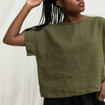 Georgia Tee in Midweight Linen Verte#color_verte
