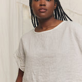 Georgia Tee in Lightweight Linen Salt#color_salt