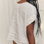Georgia Tee in Lightweight Linen Salt#color_salt