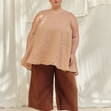 Harlow Tunic in Lightweight Linen Canyon#color_canyon
