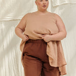 Harlow Tunic in Lightweight Linen Canyon#color_canyon