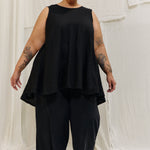 Harlow Tunic in Lightweight Linen Ink#color_ink