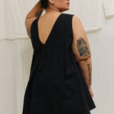 Harlow Tunic in Lightweight Linen Ink#color_ink