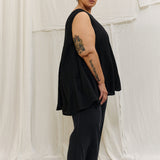 Harlow Tunic in Lightweight Linen Ink#color_ink