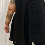 Harlow Tunic in Lightweight Linen Ink#color_ink