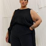 Harlow Tunic in Lightweight Linen Ink#color_ink