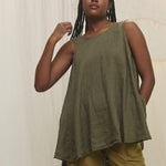 Harlow Tunic in Lightweight Linen Lichen#color_lichen