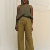 Harlow Tunic in Lightweight Linen Lichen#color_lichen