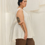 Harlow Tunic in Lightweight Linen Salt#color_salt