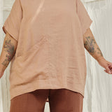 Harper Tunic in Lightweight Linen Canyon#color_canyon