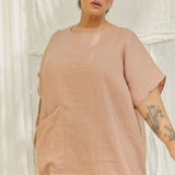 Harper Tunic in Lightweight Linen Canyon#color_canyon