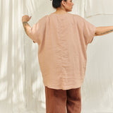 Harper Tunic in Lightweight Linen Canyon#color_canyon