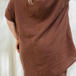 Harper Tunic in Midweight Linen Cedar#color_cedar