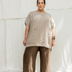 Harper Tunic in Midweight Linen Flax#color_flax