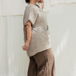 Harper Tunic in Midweight Linen Flax#color_flax