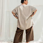 Harper Tunic in Midweight Linen Flax#color_flax