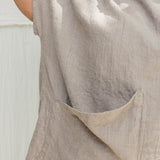 Harper Tunic in Midweight Linen Flax#color_flax