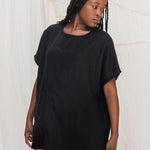 Harper Tunic in Midweight Linen Ink#color_ink