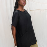 Harper Tunic in Midweight Linen Ink#color_ink