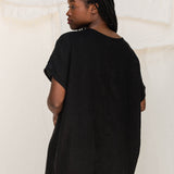 Harper Tunic in Midweight Linen Ink#color_ink