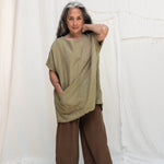 Harper Tunic in Midweight Linen Pear#color_pear