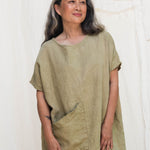 Harper Tunic in Midweight Linen Pear#color_pear