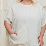 Harper Tunic in Midweight Linen Salt#color_salt