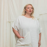 Harper Tunic in Midweight Linen Salt#color_salt