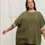 Harper Tunic in Midweight Linen Verte#color_verte