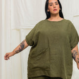 Harper Tunic in Midweight Linen Verte#color_verte