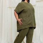 Harper Tunic in Midweight Linen Verte#color_verte