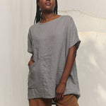 Harper Tunic in Lightweight Linen Overcast#color_overcast