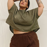 Linn Tee in Lightweight Linen Lichen#color_lichen