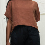 Linn Tee in Midweight Linen Cedar#color_cedar