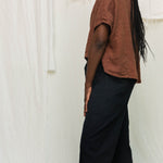 Linn Tee in Midweight Linen Cedar#color_cedar