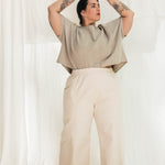 Linn Tee in Midweight Linen Flax#color_flax