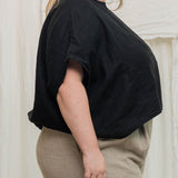 Linn Tee in Midweight Linen Ink#color_ink