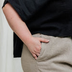 Linn Tee in Midweight Linen Ink#color_ink