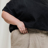 Linn Tee in Midweight Linen Ink#color_ink